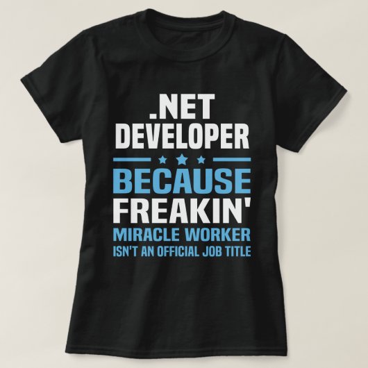 .Net Developer T-Shirt (Design vorne)