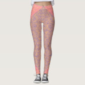 Net pattern 05 Indigo Blue Lorange BG Leggings (Vorderseite)