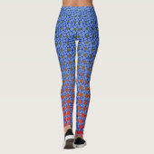Net Pattern 10.blue.Upwx4 Lblue BG Leggings (Rückseite)