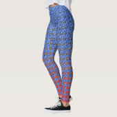 Net Pattern 10.blue.Upwx4 Lblue BG Leggings (Links)