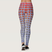 Net Pattern 10.blue.wx4 Lgrey BG Leggings (Rückseite)