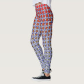 Net Pattern 10.blue.wx4 Lgrey BG Leggings (Links)