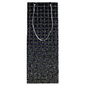Net Pattern 11.black.wx4.5k Black BG Geschenktüte Für Weinflaschen (Rückseite)