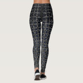 Net Pattern 11.black.wx4.5k Black BG Leggings (Rückseite)