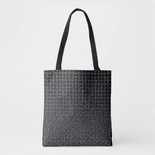 Net Pattern 11.black.wx4.5k Black BG Tasche (Vorderseite)