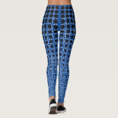 Net Pattern 11.black.wx4.5k Blue BG Leggings (Rückseite)