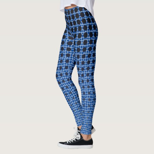 Net Pattern 11.black.wx4.5k Blue BG Leggings (Links)