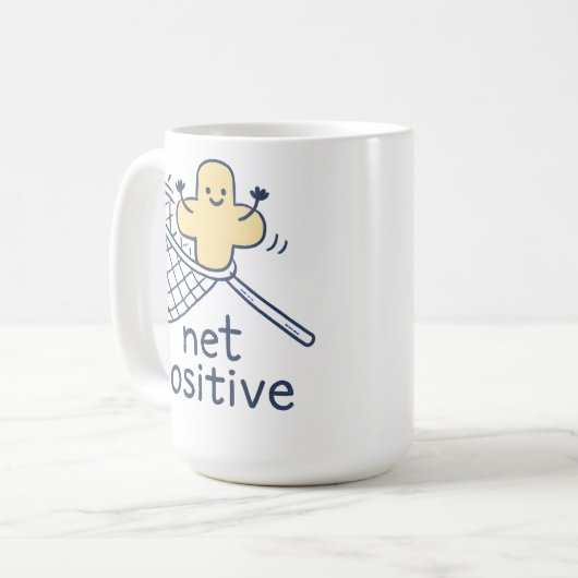 Net Positive Kaffeetasse (Vorderseite Links)
