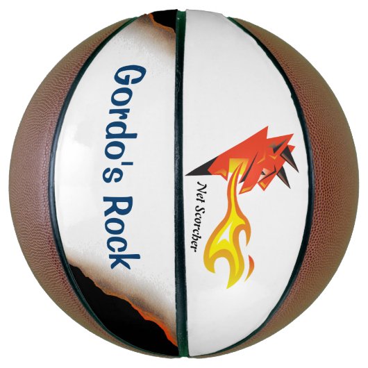 Net Scorcher Personalisiert Basketball (Vertikal)
