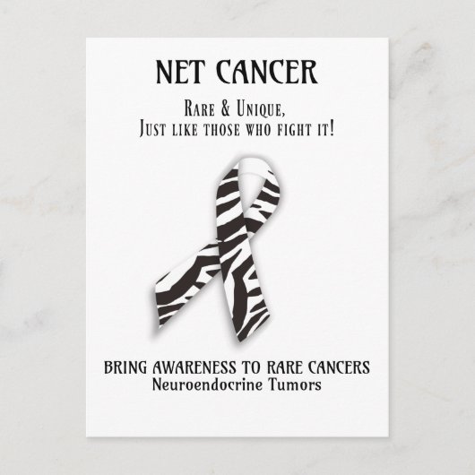 NET Seltenes Krebs Neuroendokriner Tumor Postkarte (Vorderseite)
