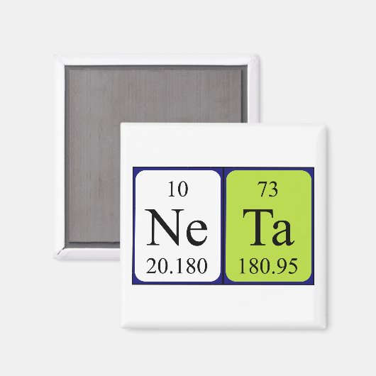 Neta Periodenmagnet Magnet (Vorderseite/Rückseite)