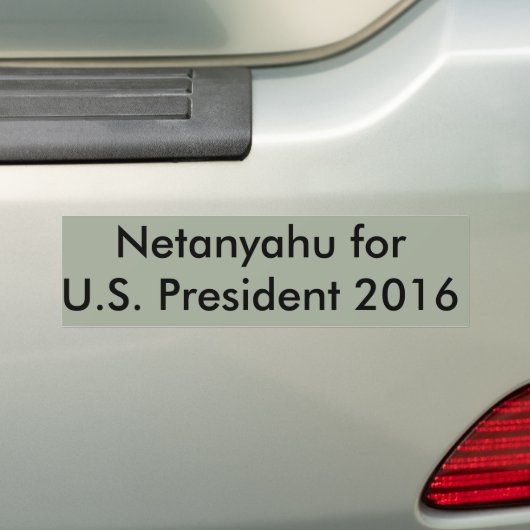 Netanyahu für Präsidenten Autoaufkleber (Auf Auto)
