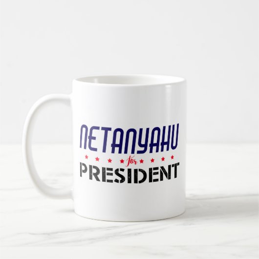 Netanyahu für Präsidenten Kaffeetasse (Links)