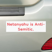 Netanyahu ist Antisemit Hankamer Artjunkhaus Autoaufkleber (Auf Auto)