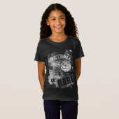 Netball Babe's, Black Grunge Netball T-Shirt (Vorne ganz)