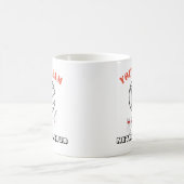 Netball-Ball-Themed Team-Name personalisiert Kaffeetasse (Mittel)