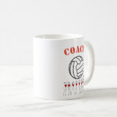 Netball-Ball-themenorientierter Team-Zug Kaffeetasse (VorderseiteRechts)
