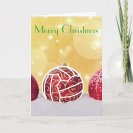 Netball-Ball-themenorientierter Weihnachtsgruß Feiertagskarte