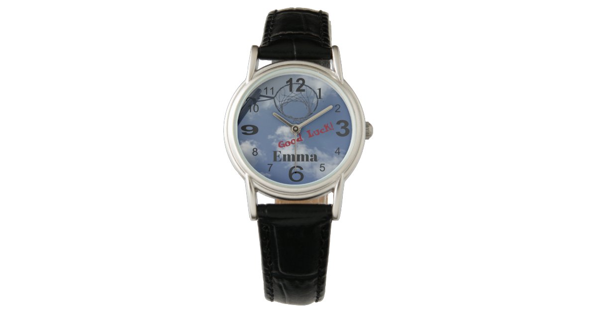 Netball Band Foto Damen Uhr Armbanduhr Zazzle De