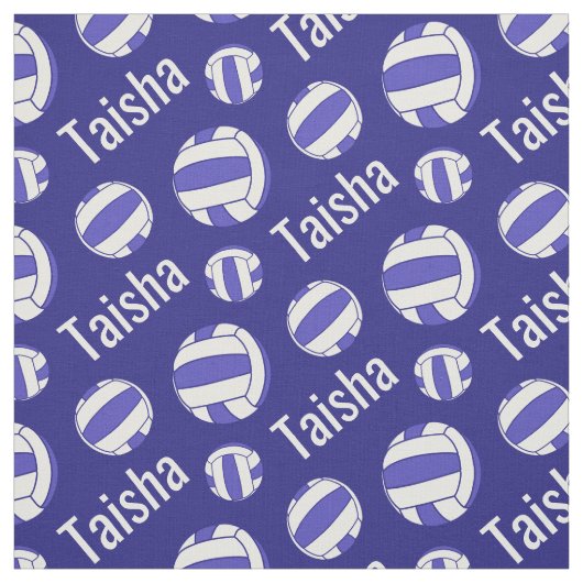 Netball-Blaues Namensschild Stoff (Muster)