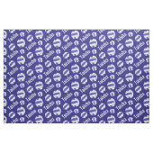 Netball-Blaues Namensschild Stoff (Fat Quarter (45,7 x 55,9 cm))