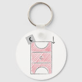 Netball Center-Schlüsselanhänger Schlüsselanhänger (Vorderseite)