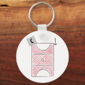 Netball Center-Schlüsselanhänger Schlüsselanhänger (Vorderseite)