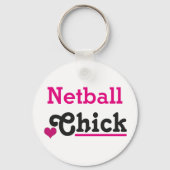 Netball Chick Schlüsselanhänger (Vorderseite)