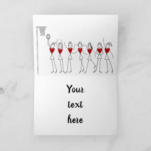 Netball Coach Birthday Karte (Innenseite)