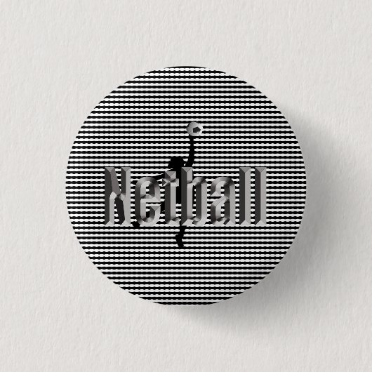 Netball Das Spiel, das runde Abzeichen Button (Vorderseite)