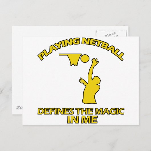Netball-DESIGNS Postkarte (Vorne/Hinten)