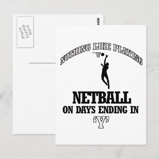 NETBALL-Designs Postkarte (Vorne/Hinten)