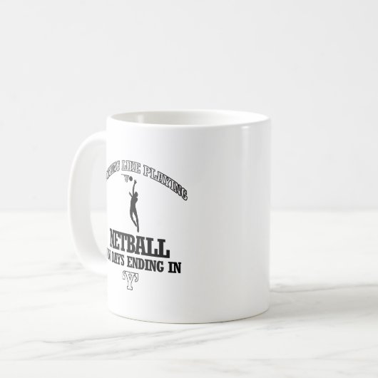 NETBALL-Entwürfe Kaffeetasse (Vorderseite Links)