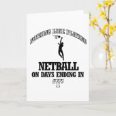 NETBALL-Entwürfe Karte (Gelbe Blume)