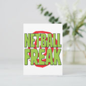 Netball Freak G Postkarte (Stehend Vorderseite)