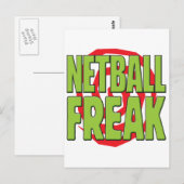 Netball Freak G Postkarte (Vorne/Hinten)
