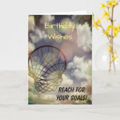 Netball Geburtstags-Grußkarte Karte (Gelbe Blume)