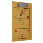 Netball-Gerichts-Plan bringt personalisierten Klemmbrett (Rechts)