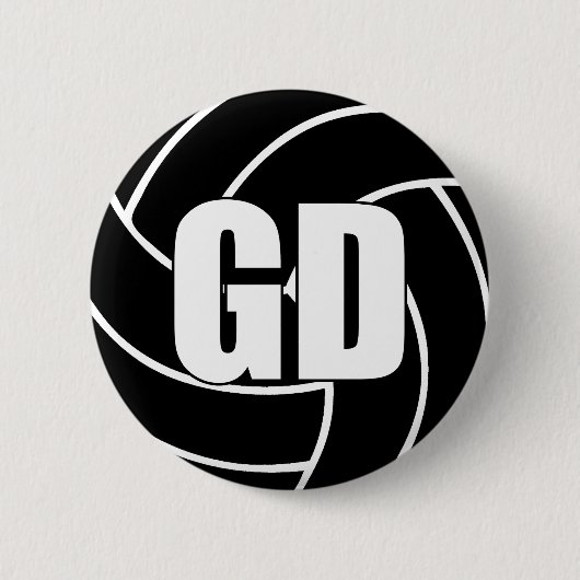 Netball Goal Defence GD Button (Vorderseite)