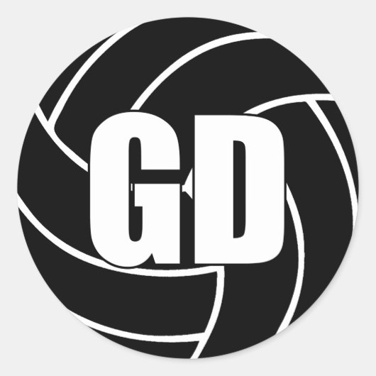 Netball Goal Defense, GD, Netball Team Stickers (Vorderseite)