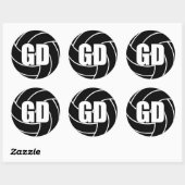 Netball Goal Defense, GD, Netball Team Stickers (Blatt)