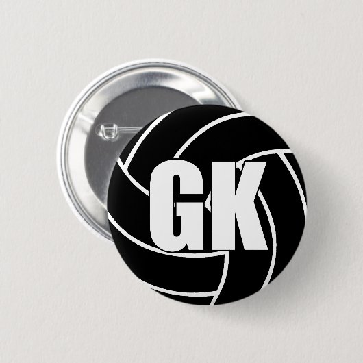 Netball Goal Keeper GK Button (Vorne & Hinten)