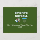 Netball-Grußkarte 2022 Postkarte (Vorderseite)