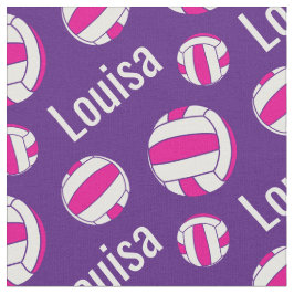 Netball lila rosa Namenssportraste Stoff