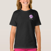 Netball lila White Out Teamname T - Shirt (Vorderseite)