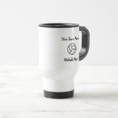 Netball Mum Geschenk Kundenname Teamname Reisecoff Reisebecher (VorderseiteRechts)