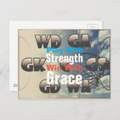 Netball-Player-Positionen mit Kostenvoranschlag Postkarte (Vorne/Hinten)