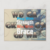 Netball-Player-Positionen mit Kostenvoranschlag Postkarte (Vorderseite)