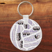 Netball-Positionen Ball Design Schlüsselanhänger (Vorderseite)