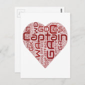 Netball-Positionen Herzdesign Postkarte (Vorne/Hinten)